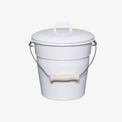 Riess Enamel Kitchen Compost Bin