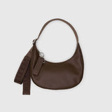 Baggu Recycled Leather Crescent Bag Small - Brown_Simple_Beautiful_Things