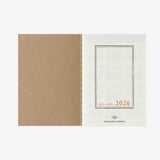 Traveler's Notebook 2026  Weekly Diary Passport (Jul - Dec)