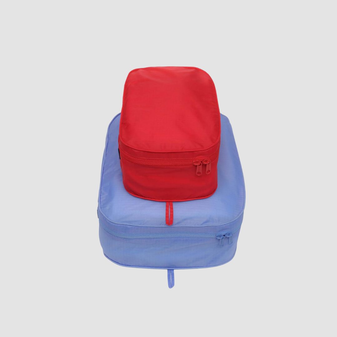 Baggu Packing Cube Set - Cornflower Red Mix