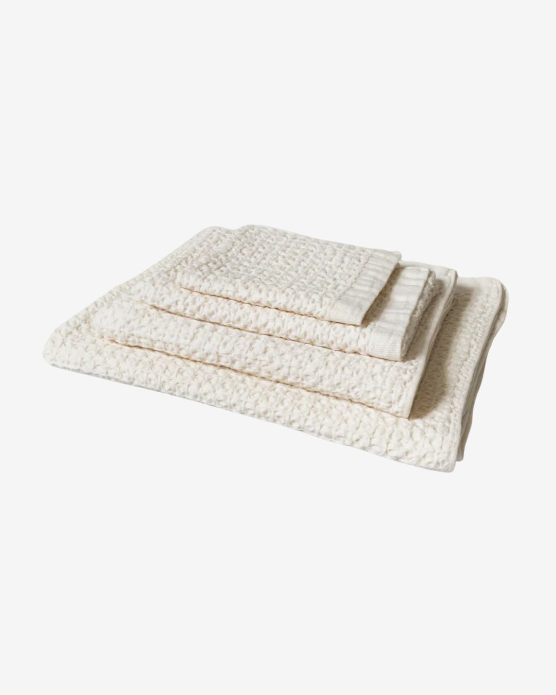 Kontex Cotton Heather Waffle Towel - Ivory_Simple_Beautiful_Things