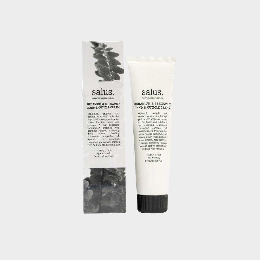Salus Hand & Cuticle Cream - Geranium & Bergamot 100ml_Simple_Beautiful_Things