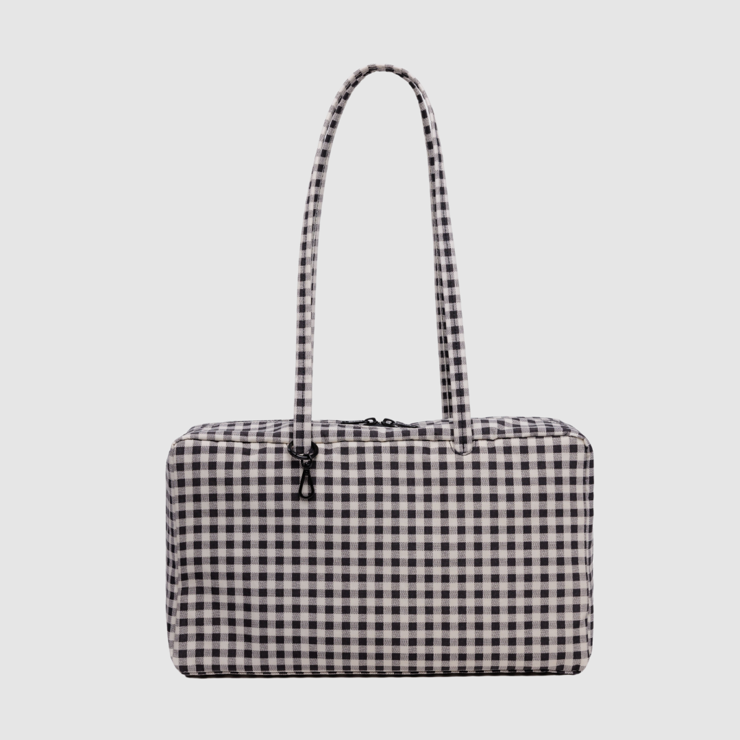Baggu Bowler Bag Medium - Black & White Gingham_Simple_Beautiful_Things