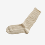 Nishiguchi Kutsushita Wool Cotton Boot Socks - Ivory_Simple_Beautiful_Things