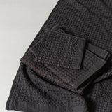 Kontex Heather Waffle Towel - Charcoal