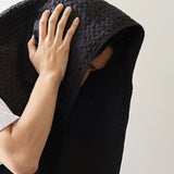 Kontex Heather Waffle Towel - Charcoal