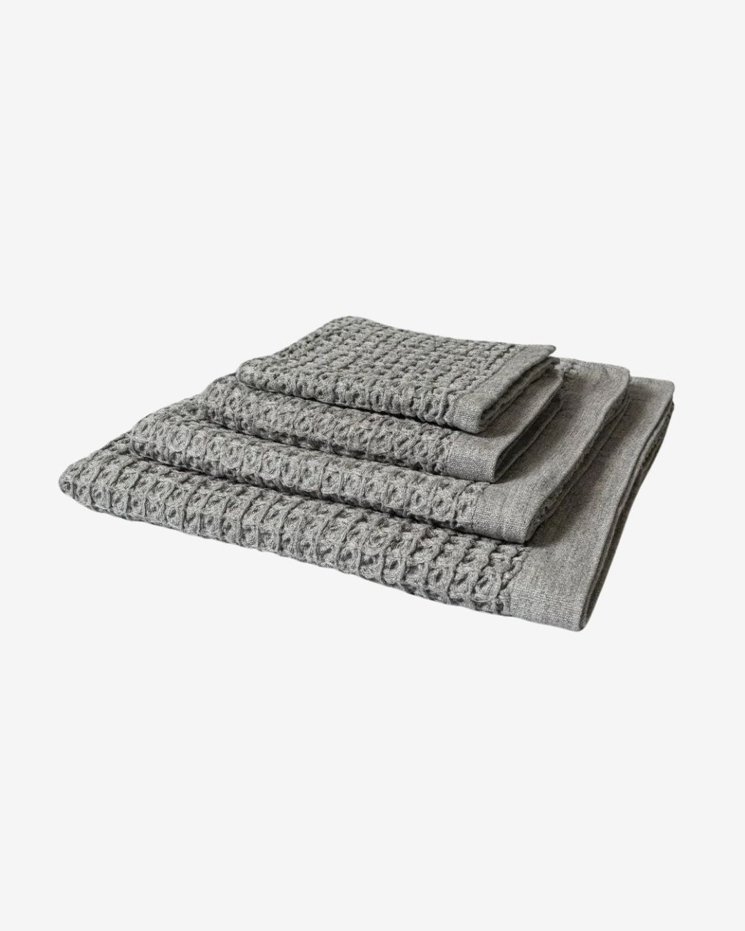 Kontex Brera Waffle Towel - Grey_Simple_Beautiful_Things