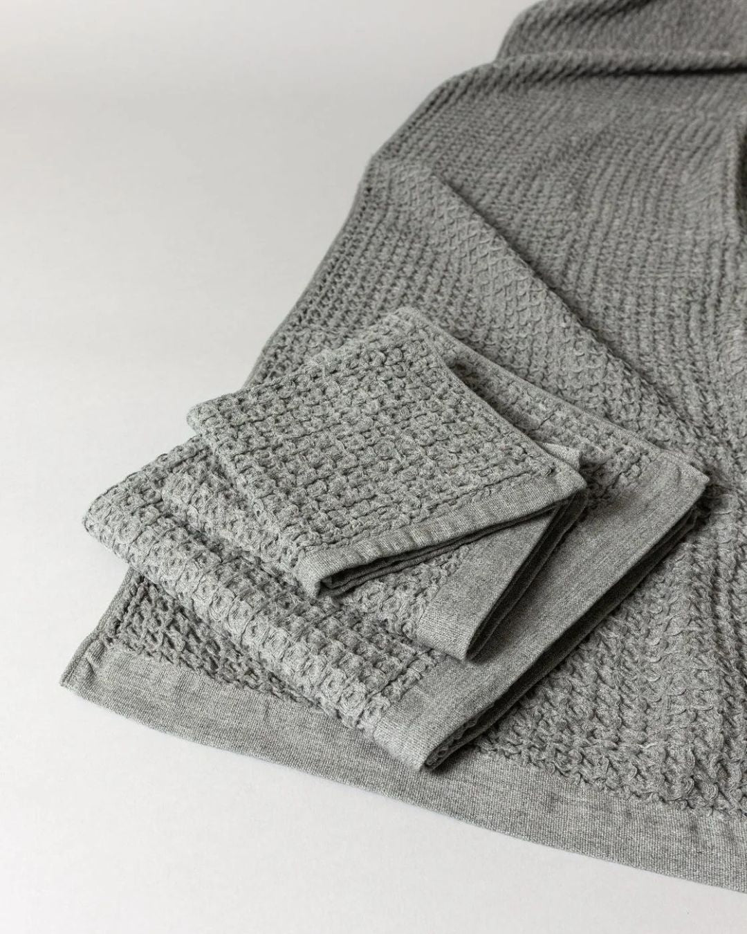 Kontex Brera Waffle Towel - Grey
