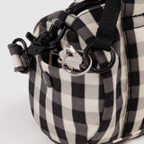 Baggu Duffle Bag - Black and Cream Gingham