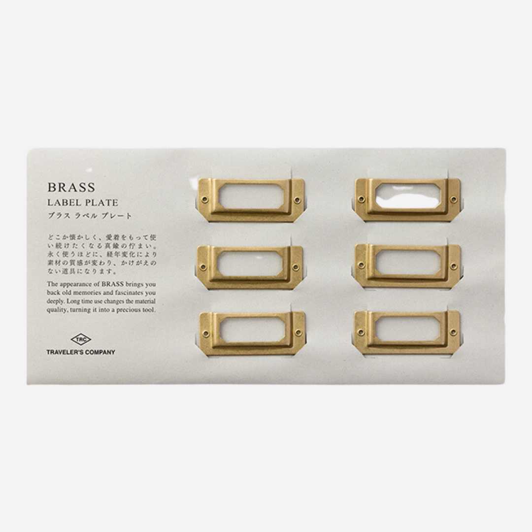 Traveler's Company - Brass Label Plate_Simple_Beautiful_Things