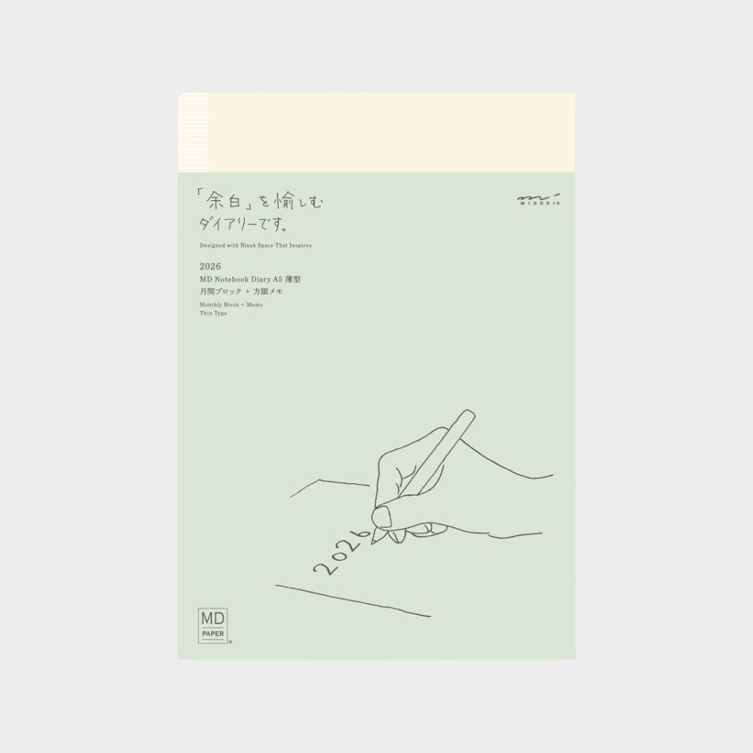 Midori MD - 2026 Diary A5 Thin_Simple_Beautiful_Things