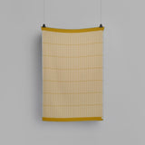 Roros Tweed Wool Throw Kassett - Ochre Yellow / Grey Beige