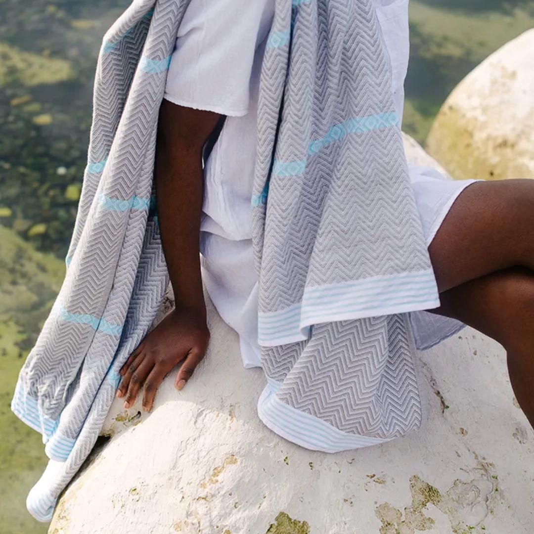 Mungo Tawulo Towel - Aqua