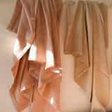 Mungo Cotton Throw Whalebone - Taupe