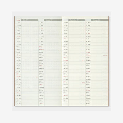 Traveler's Notebook 2025 Weekly Vertical