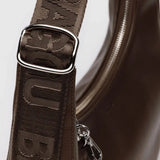 Baggu Recycled Leather Crescent Bag Small - Brown