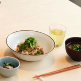 Alongu Bowl 20cm Edged White