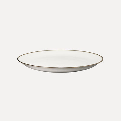 Alongu Plate 22cm Edged White