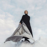 Wool Throw Aurora - Grey White