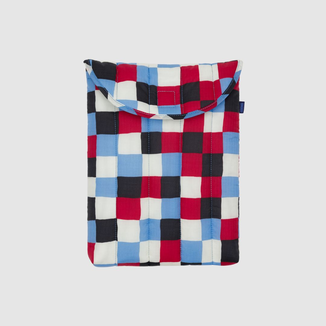 Baggu Puffy Laptop Sleeve 13"/14" - Painted Check