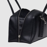 Baggu Recycled Leather Bowler Bag - Black