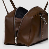 Baggu Recycled Leather Bowler Bag - Brown