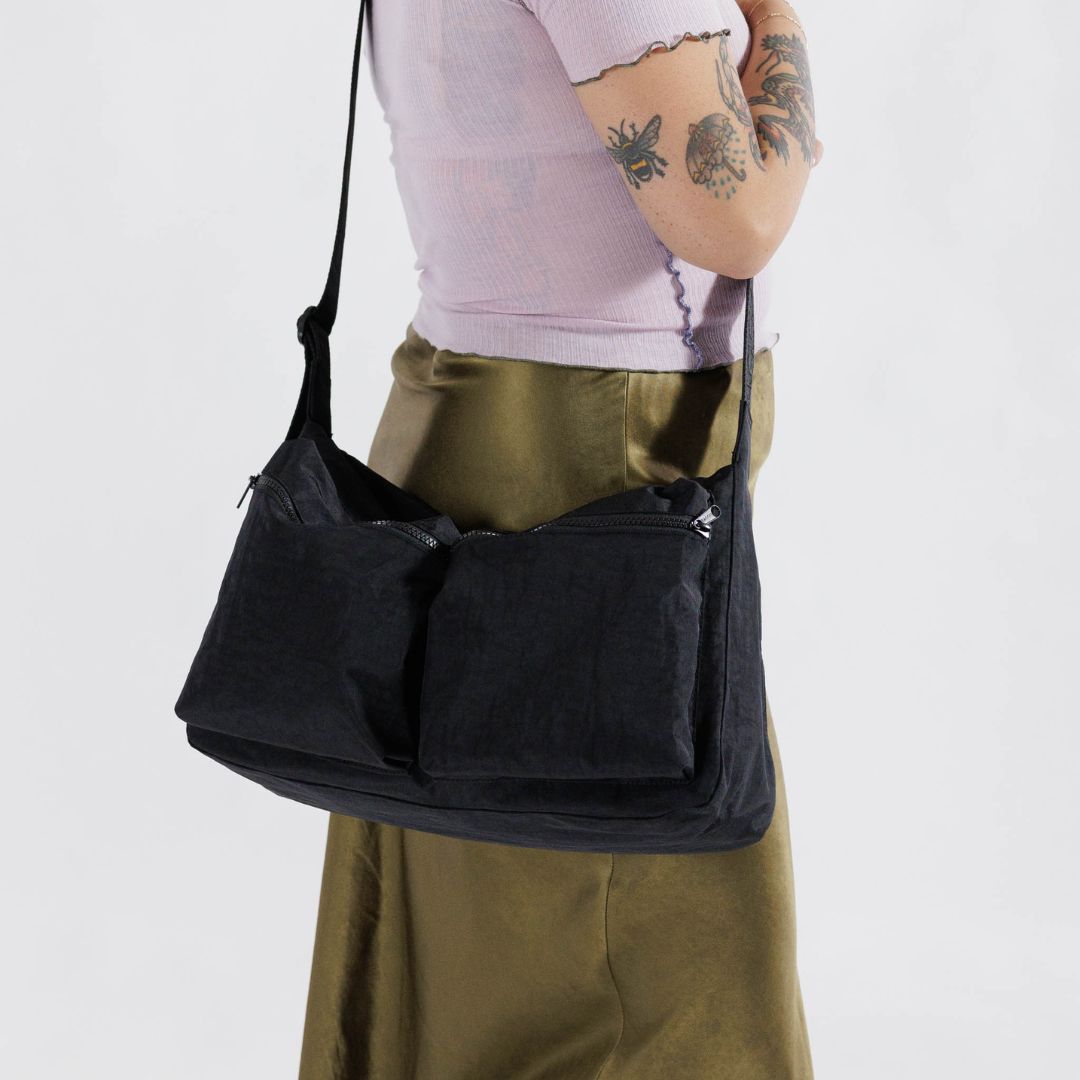 Baggu Cargo Crossbody Bag Medium Black Simple Beautiful Things