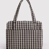 Baggu Cloud Carry On - Black and Cream Gingham