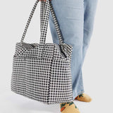 Baggu Cloud Carry On - Black & White Gingham