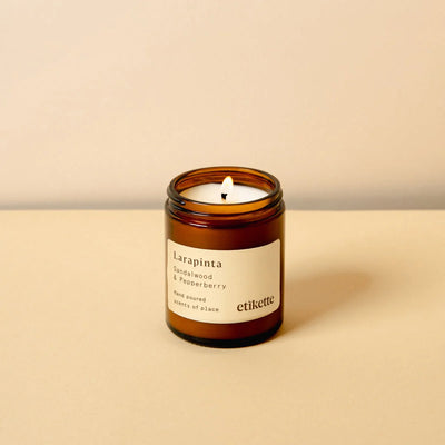 Etikette candle LARAPINTA - Sandalwood & Pepperberry - 175ml