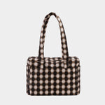 Baggu Everyday Cloud Bag - Blurred Gingham Brown_Simple_Beautiful_Things