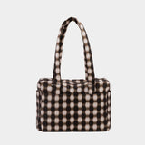 Baggu Everyday Cloud Bag - Blurred Gingham Brown_Simple_Beautiful_Things