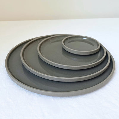 Hasami Porcelain Plate 18.5cm Dark Grey