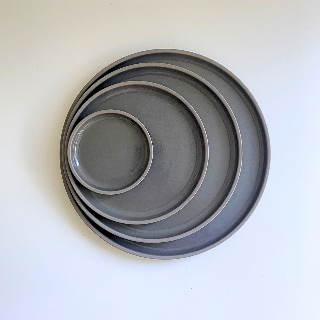 Hasami Porcelain Plate 14.5cm Dark Grey