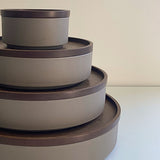 Hasami Porcelain RIchlite Tray 22.0cm Dark Brown