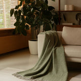 Wool Throw Havas - Olive