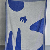 Wool Throw House on the Hill - Blue