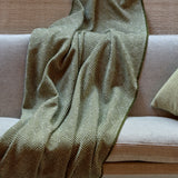 Wool Throw Under a Tree - Green