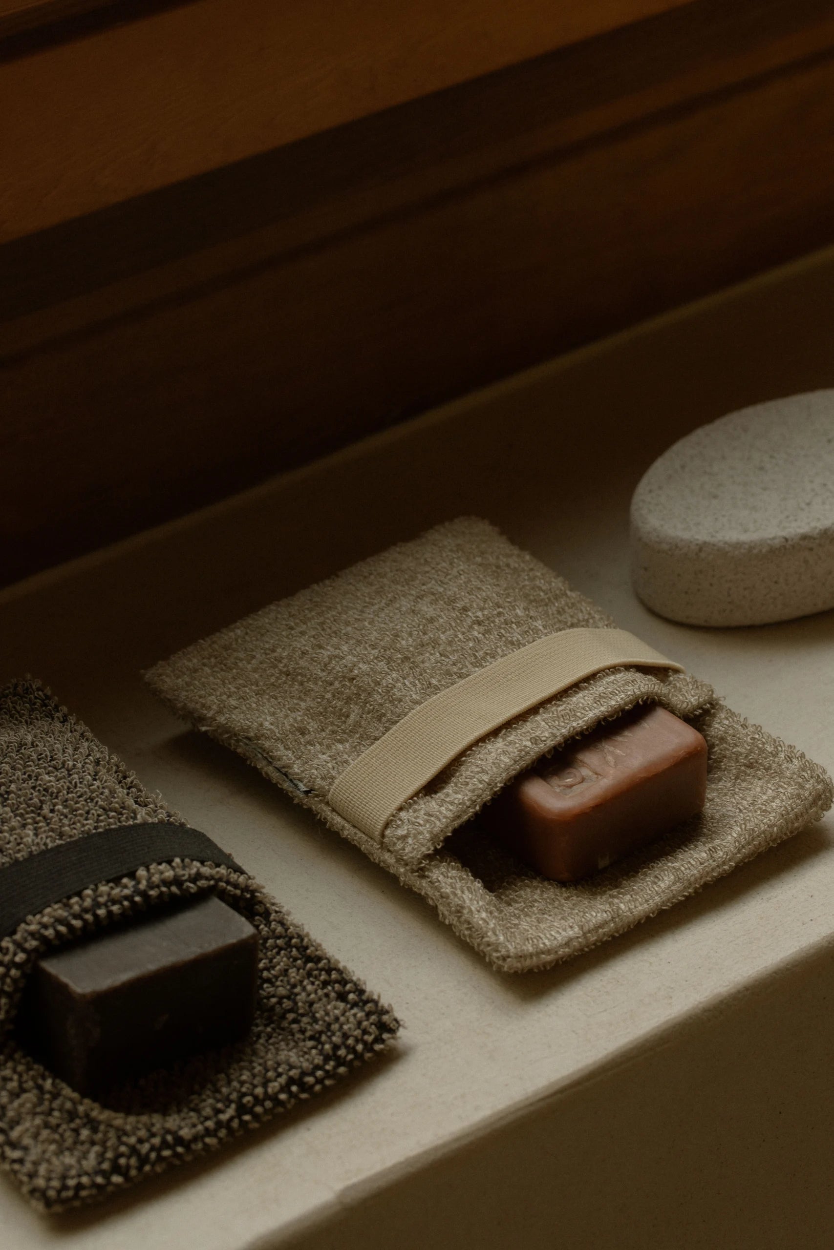 LapuanSoapScrubMittKivi-Linen