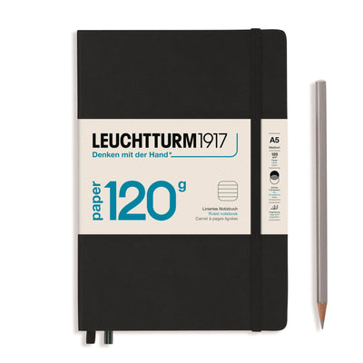 Leuchtturm1917 Hardcover Notebook 120g - A5 Ruled