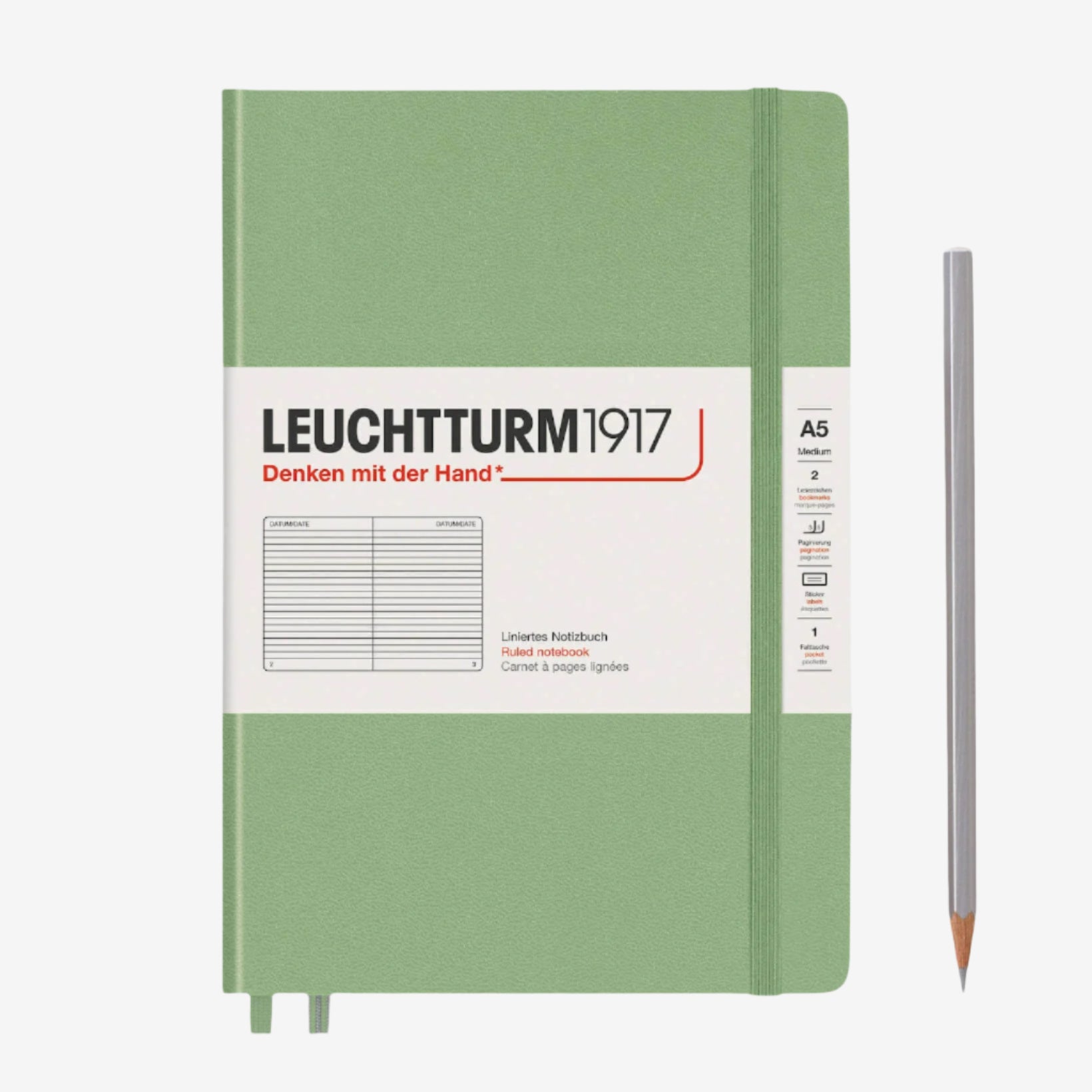 Leuchtturm1917_Sage_A5_Ruled