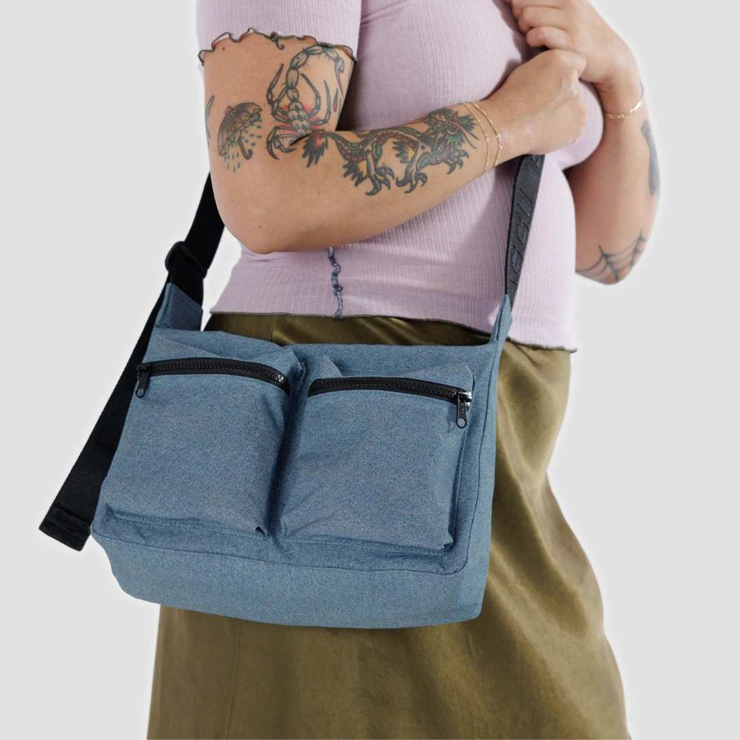 Baggu Cargo Crossbody Bag Medium - Digital Denim