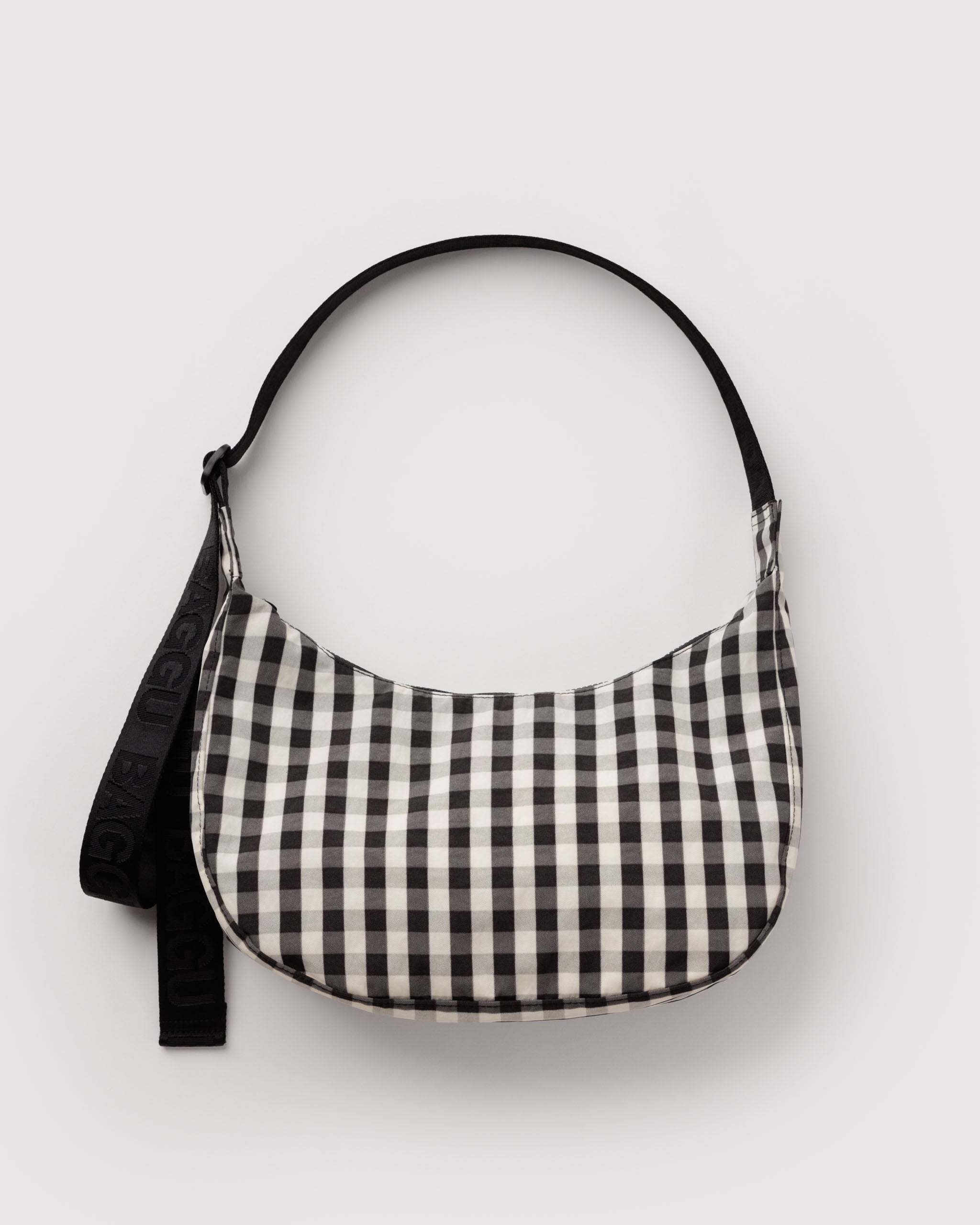 Baggu Nylon Crossbody Bag Medium - Black and Cream Gingham_Simple_Beautiful_Things