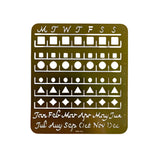 Midori Brass Calendar Template