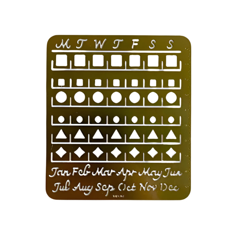 Midori Brass Calendar Template