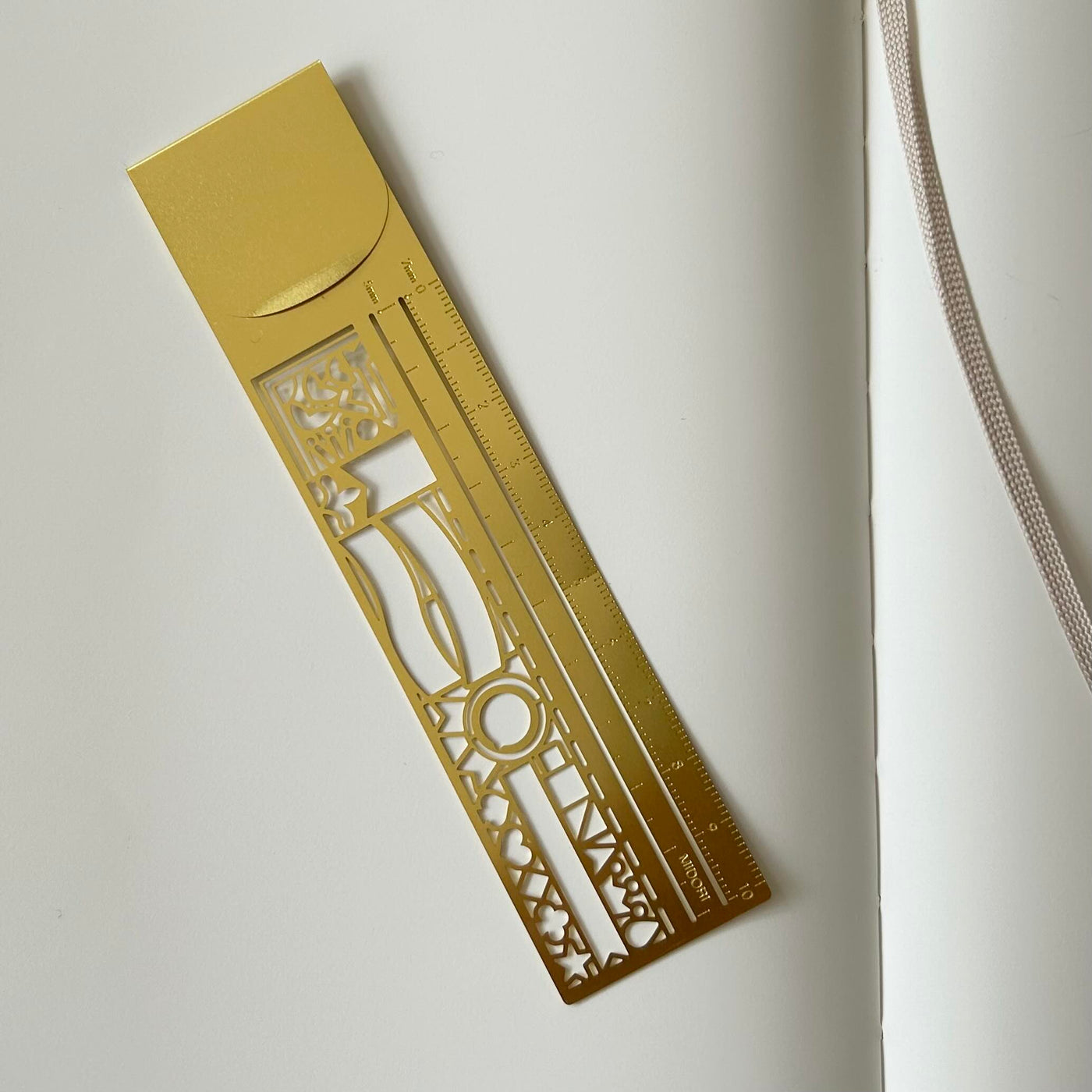 Midori Clip / Stencil Ruler Gold