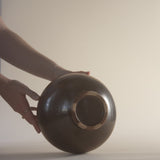 Pan Pottery Moon Pot Medium - Bronzed Ebony