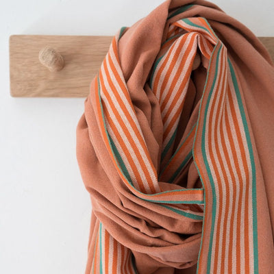 Mungo Kikoi Cotton Wrap - Tangerine