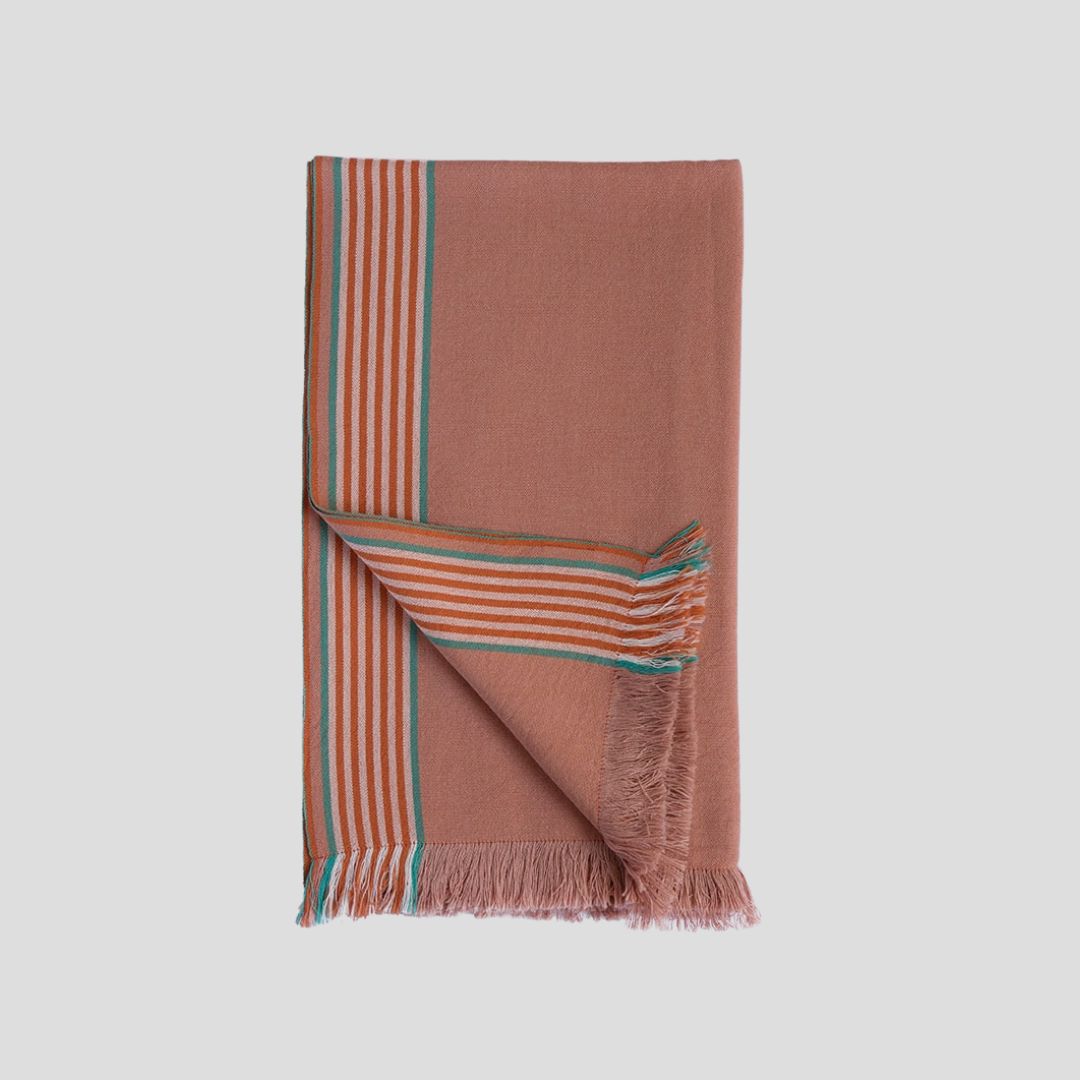 Mungo Kikoi Cotton Wrap - Tangerine