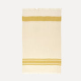 Libeco Belgian Towel Fouta - Mustard Stripe